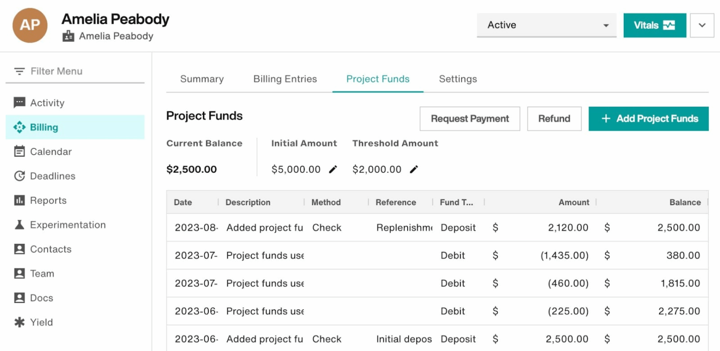 Filevine streamlines legal workflows with case, doc, and task management.