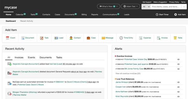 MyCase Review Legal Management Software In Depth Review The Legal