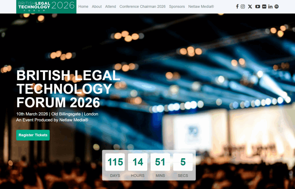 Landing page of the BLTF 2026
