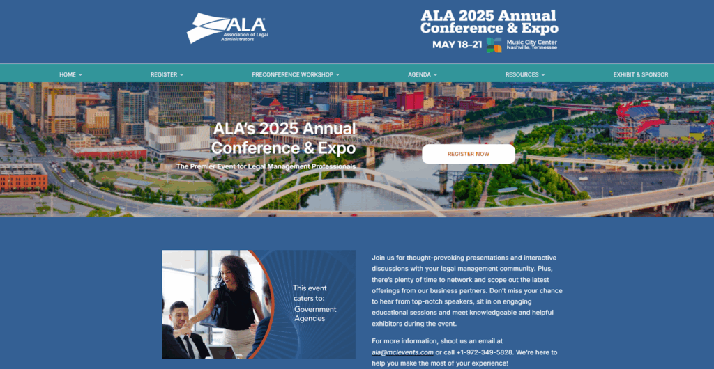 Screenshot of the ALA’s Annual Conference & Expo web page