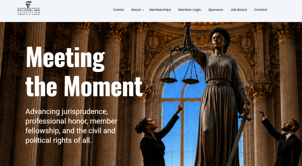 Pagina iniziale della National Bar Association