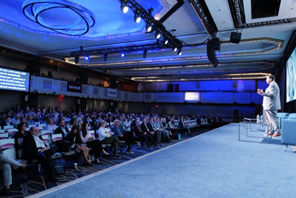 Full room for a keynote session at the Legalweek conference