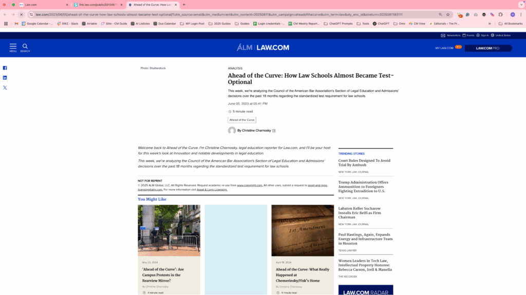 Law.com Newsletters