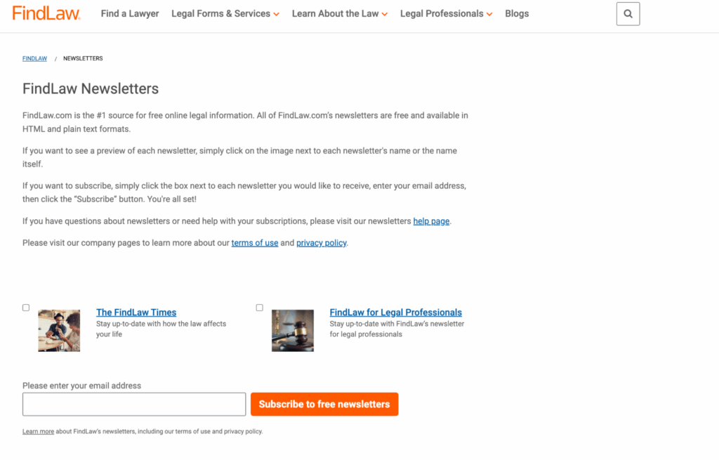 FindLaw Newsletters