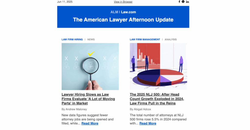 The American Lawyer newsletter