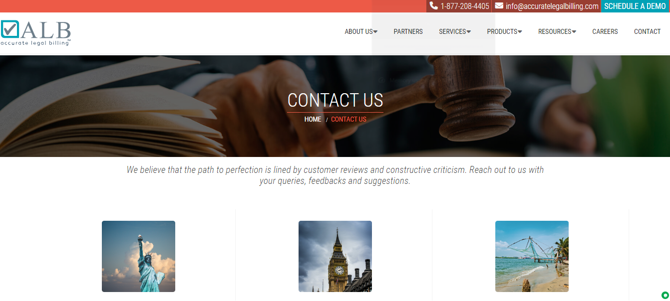 screenshot of customer support accurate legal billing review