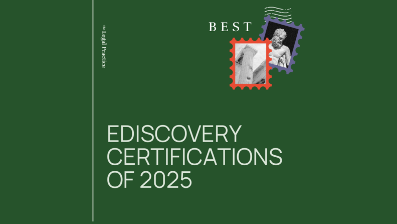 Ediscovery certifications of 2025 generic best of