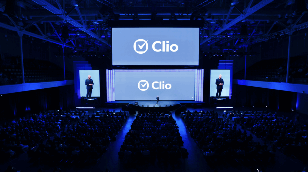 Jack Newton, founder of Clio, as the opening keynote of the ClioCon 2025