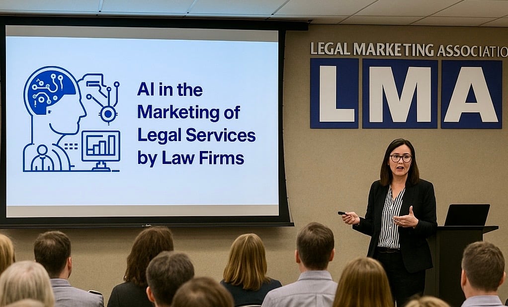 Speaker presenting at the LMA annual conference 2025