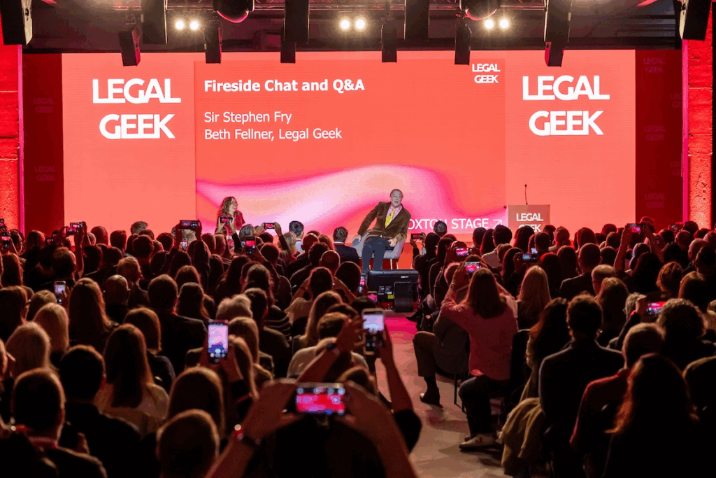 Entretien au coin du feu et session de questions-réponses à la Legal Geek Conference