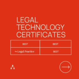 Legal technology certificates generic best of