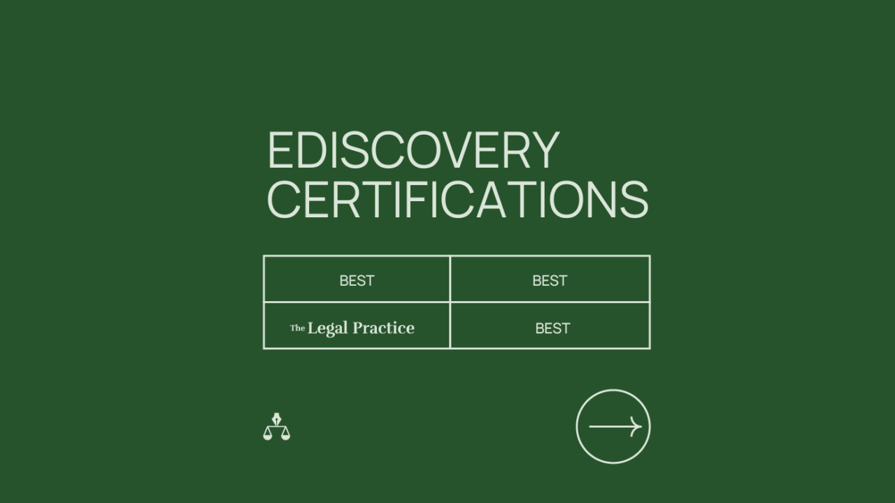 Ediscovery certifications generic best of 04985