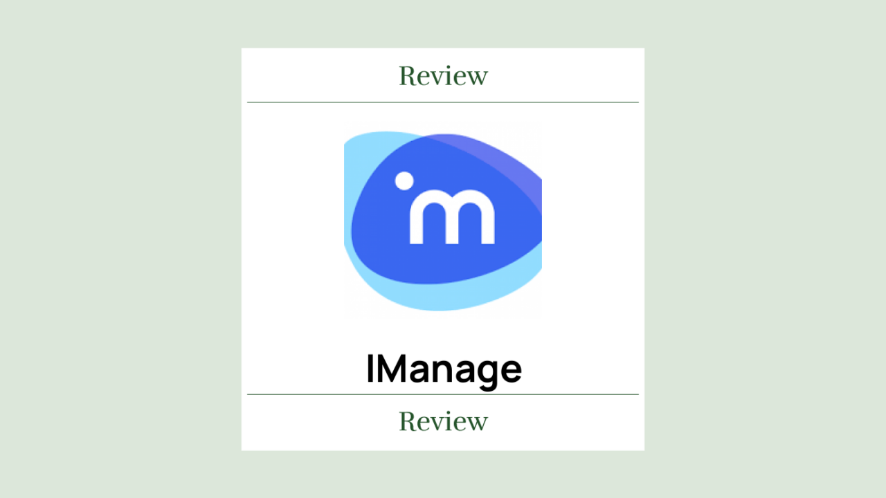Imanage Product Review 08282