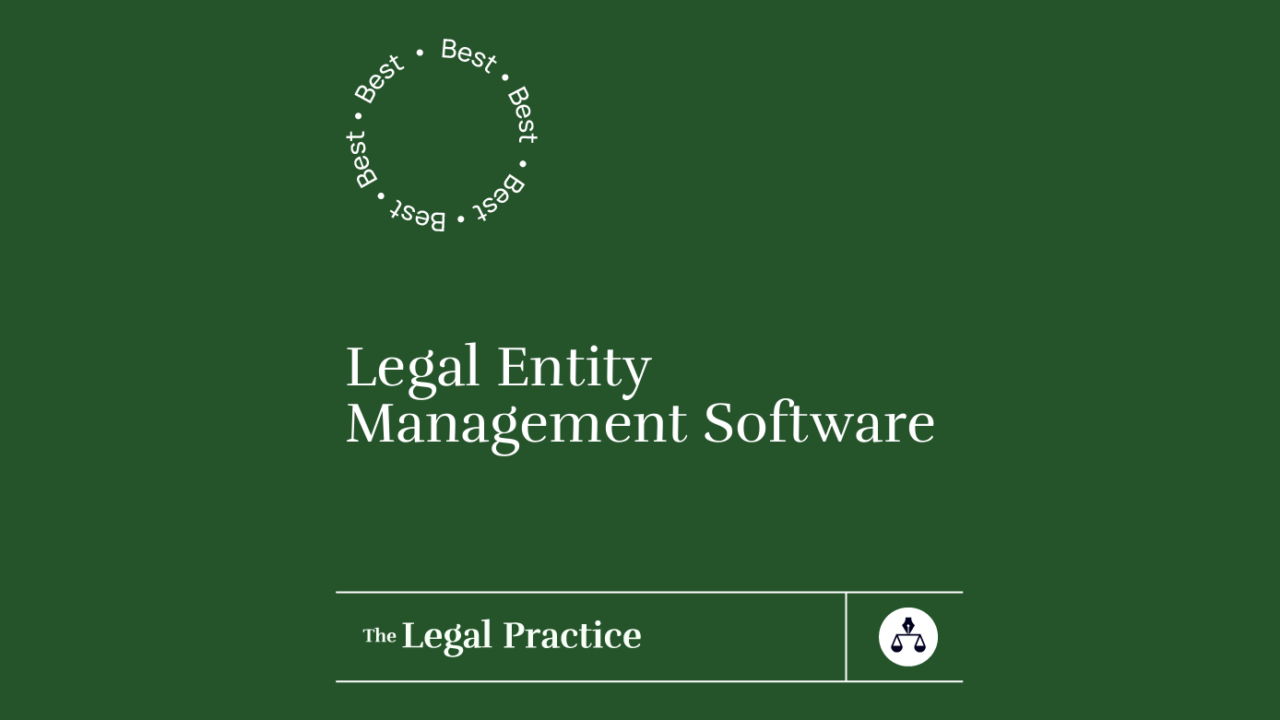 Legal entity management software best tools 03534