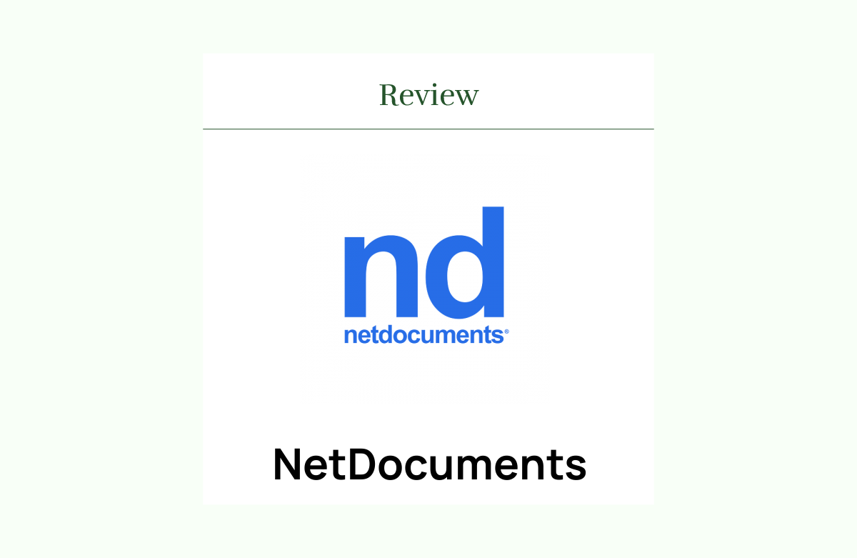 NetDocuments Review: Pros, Cons, Features and Pricing