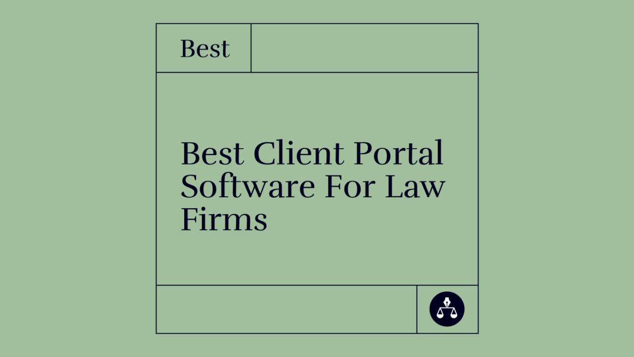 Best client portal software for law firms best tools 93846