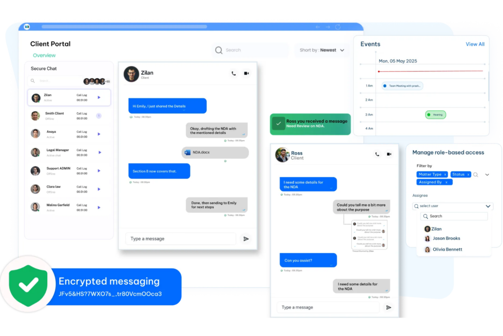 portal de clientes de Mattersuite