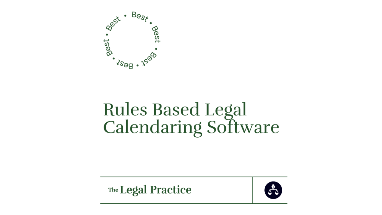 Rules based legal calendaring software best tools 82242