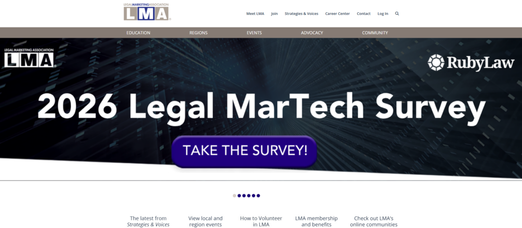 Legal Marketing Association website
