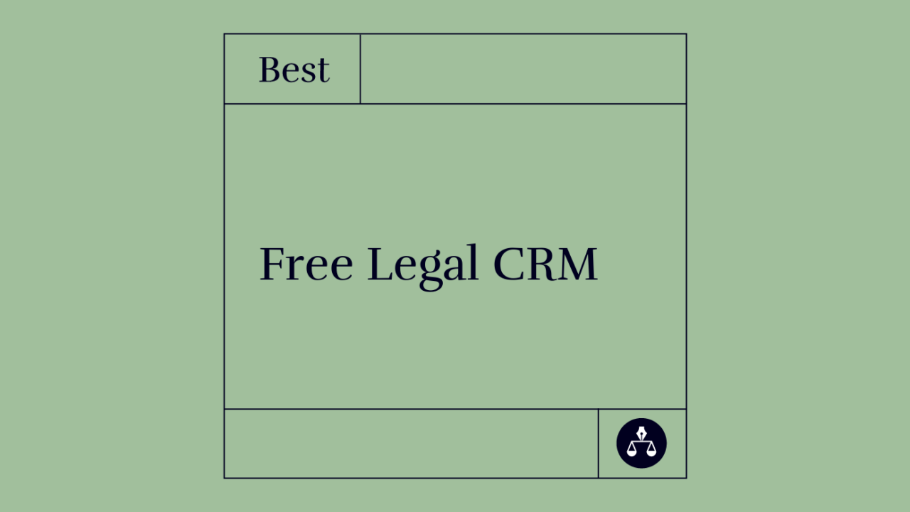 Free legal crm best tools 65171